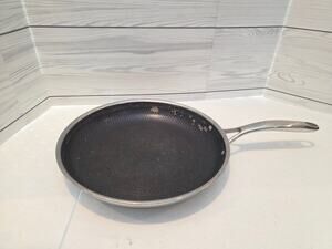 HEXCLAD 12" Fry Pan Hybrid Stainless Steel Non-Stick Frying Pan no lid